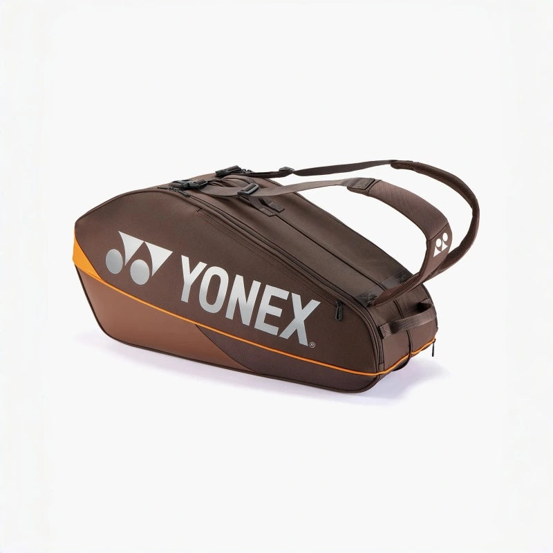 YONEX Pro Racquet Bag (6pcs) for Badminton & Tennis - BA92426 Espresso Brown