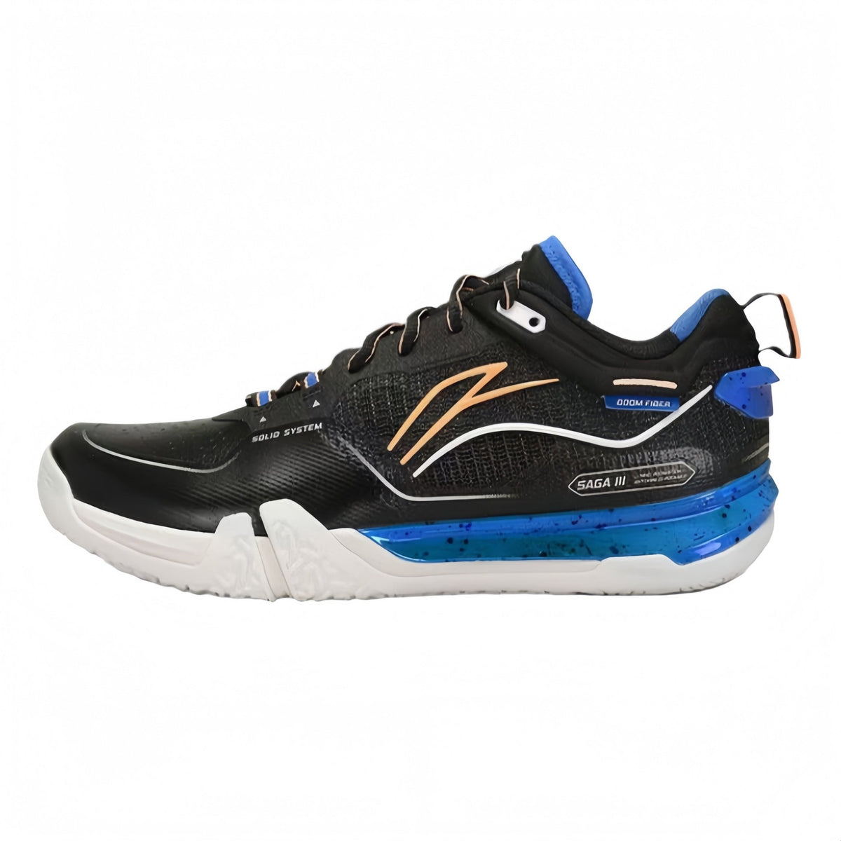 LI - NING SAGA III PRO AYAV001 - 3 UNISEX Badminton Shoes - Black/Blue - Gem Sports