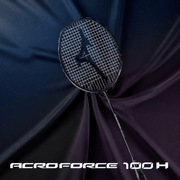 MIZUNO ACROFORCE 100H BDSS Limited Edition (Charcoal Grey/Gold) 3U/G6 Badminton Racquet – Unstrung & Free Grip - Gem Sports