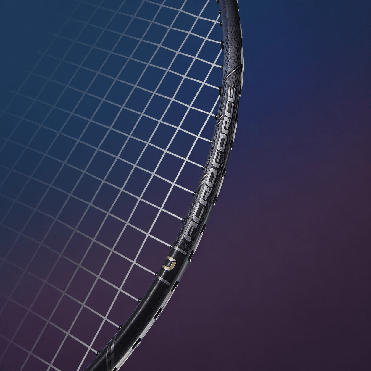 MIZUNO ACROFORCE 100H BDSS Limited Edition (Charcoal Grey/Gold) 3U/G6 Badminton Racquet – Unstrung & Free Grip - Gem Sports