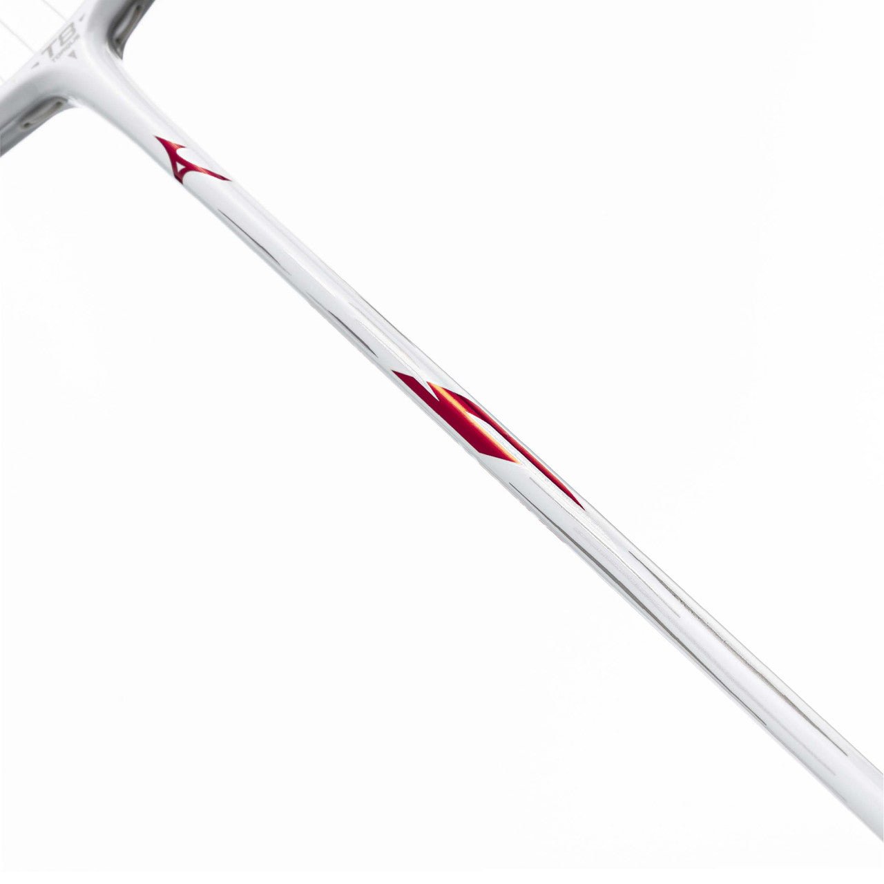 MIZUNO ACROSPEED 1 DRIVE J - EDITION (White/Red) 4U/G6 Badminton Racquet – Unstrung & Free Grip - Gem Sports