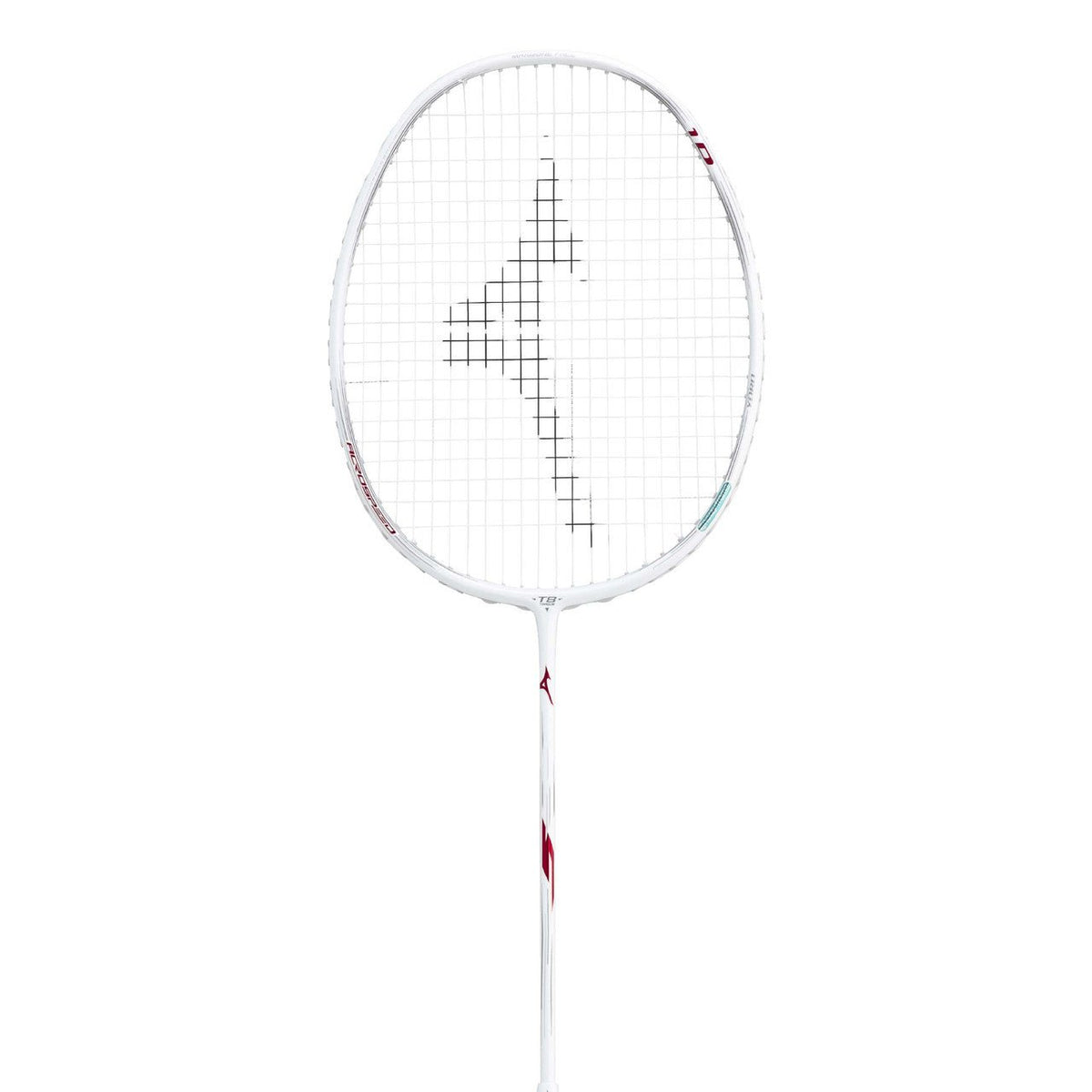 MIZUNO ACROSPEED 1 DRIVE J - EDITION (White/Red) 4U/G6 Badminton Racquet – Unstrung & Free Grip - Gem Sports