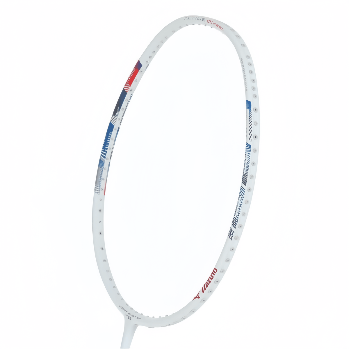MIZUNO ALTIUS 01 FEEL (White/Red) 3U/G5 Badminton Racquet – Unstrung & Free Grip - Gem Sports