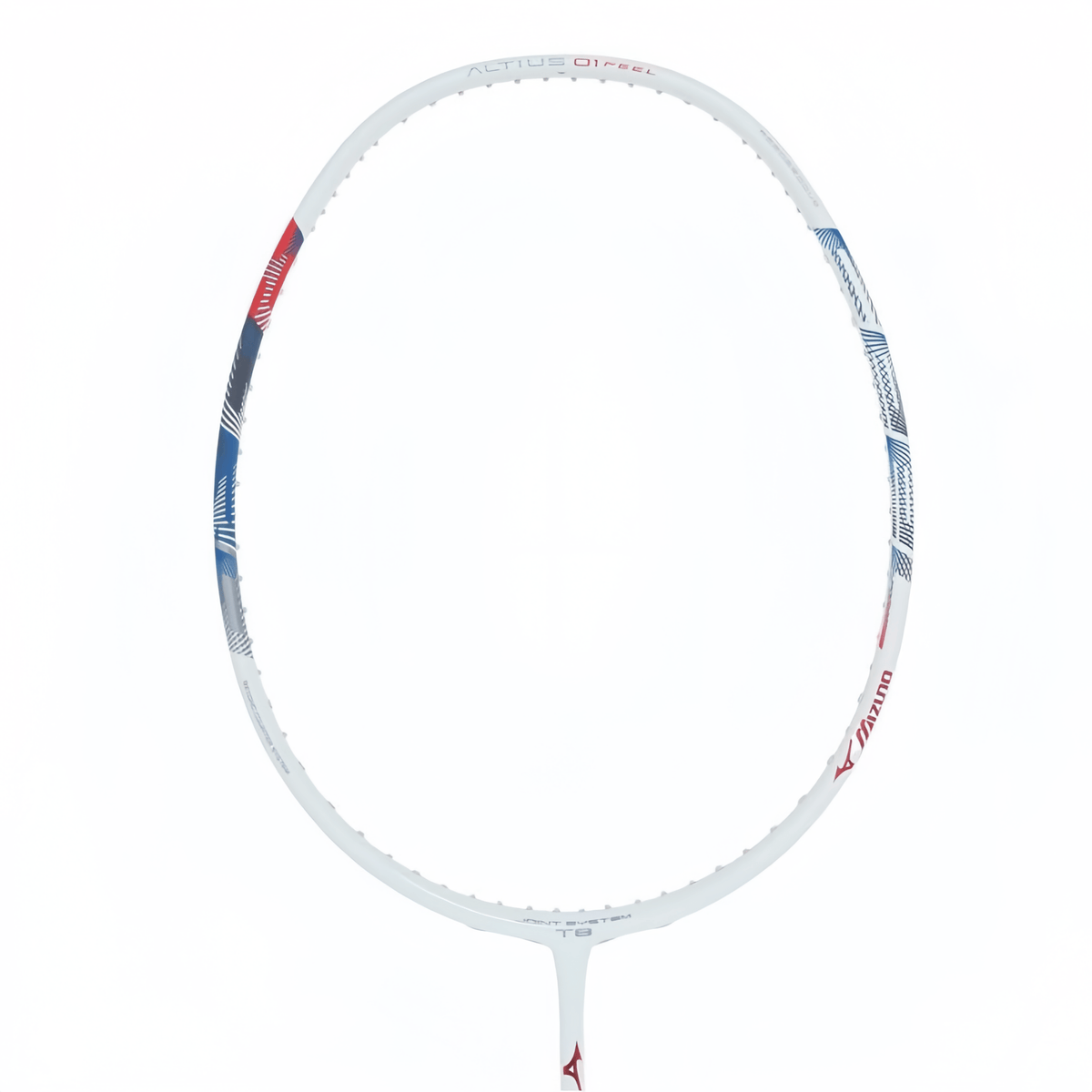 MIZUNO ALTIUS 01 FEEL (White/Red) 3U/G5 Badminton Racquet – Unstrung & Free Grip - Gem Sports