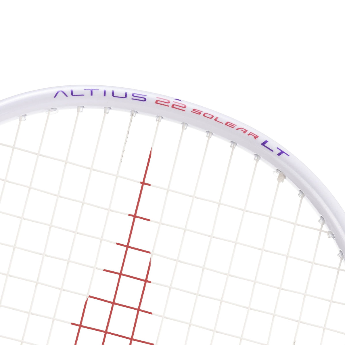 MIZUNO ALTIUS 22 SOLEAR LT (White/Coral) 5U/G6 Badminton Racquet – Unstrung & Free Grip - Gem Sports