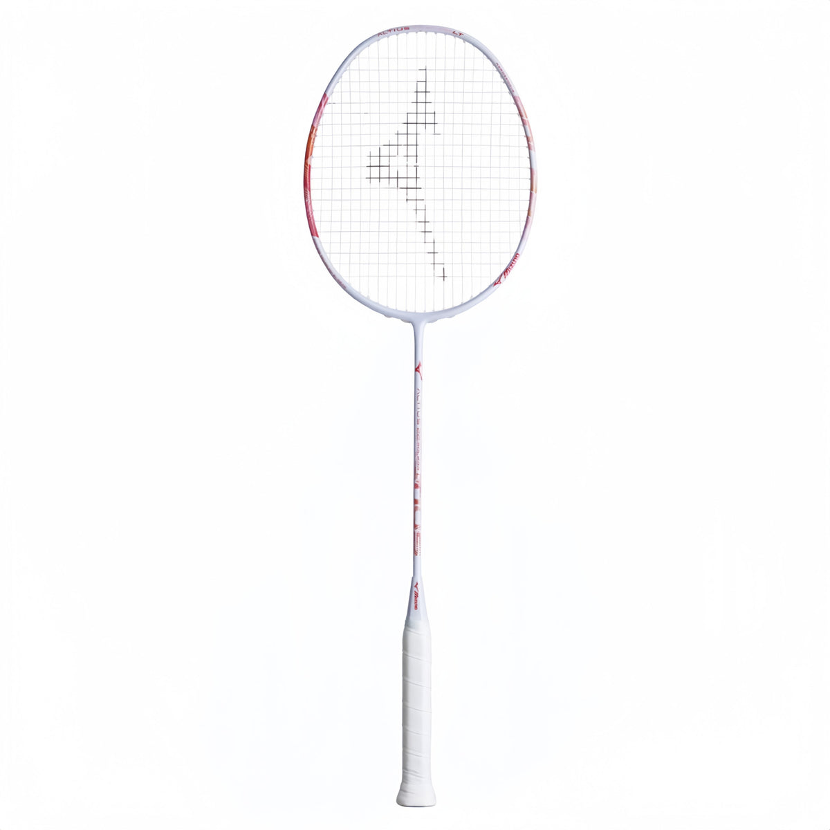 MIZUNO ALTIUS 22 SOLEAR LT (White/Pink) 5U/G6 Badminton Racquet – Unstrung & Free Grip - Gem Sports