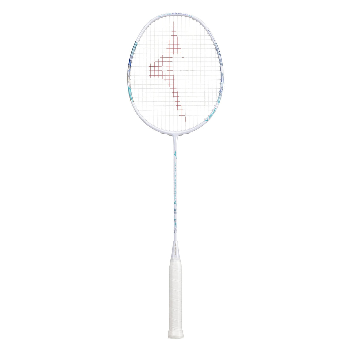 MIZUNO ALTIUS 22 SOLEAR LT (White/Turquoise) 5U/G6 Badminton Racquet – Unstrung & Free Grip - Gem Sports
