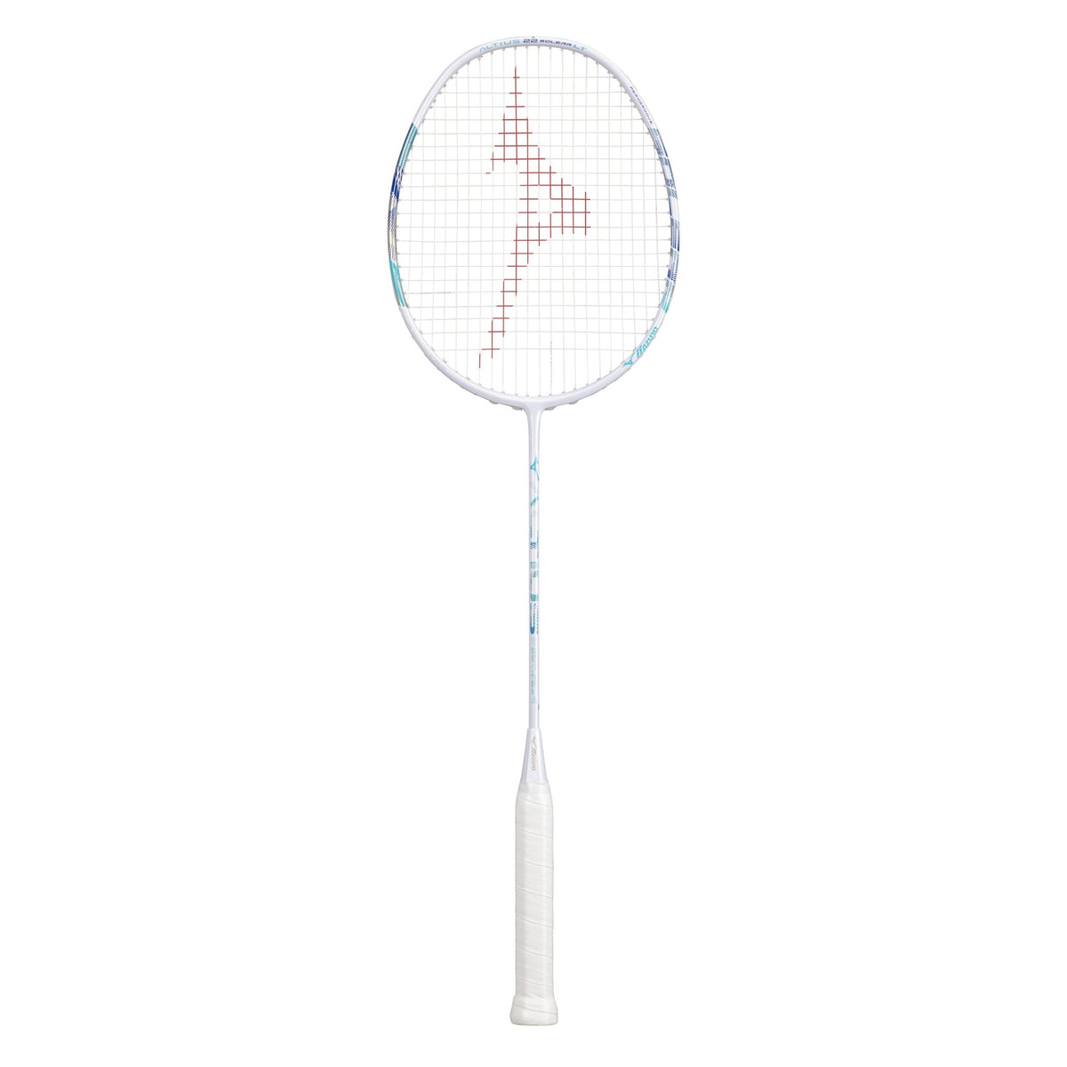 MIZUNO ALTIUS 22 SOLEAR LT (White/Turquoise) 5U/G6 Badminton Racquet – Unstrung & Free Grip - Gem Sports