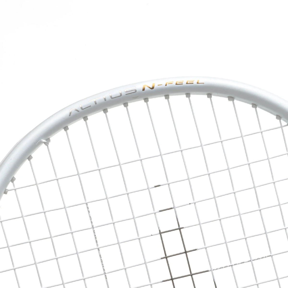 MIZUNO ALTIUS N - FEEL (White/Gold) 3.5U/G6 Badminton Racquet – Unstrung & Free Grip - Gem Sports