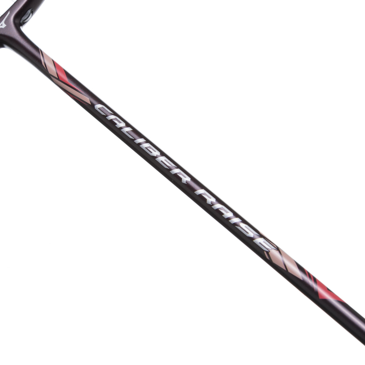 MIZUNO CALIBER RAISE Dark Red badminton racquet - shaft model detail