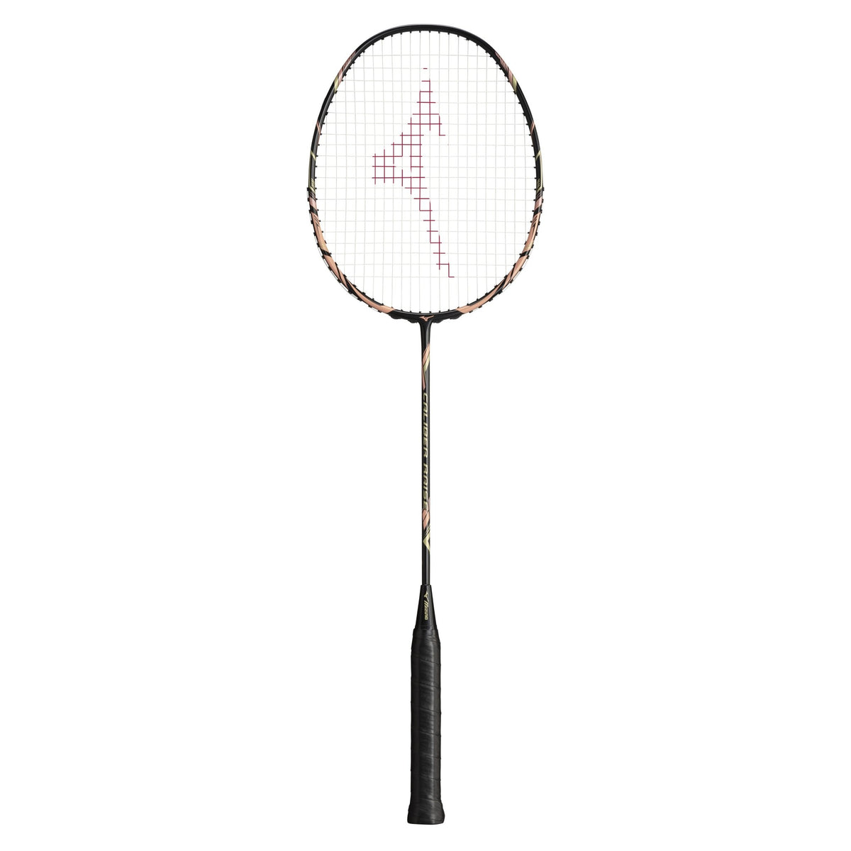 MIZUNO CALIBER RAISE (Black/Gold) Badminton Racquet – Strung & Free Grip - Gem Sports