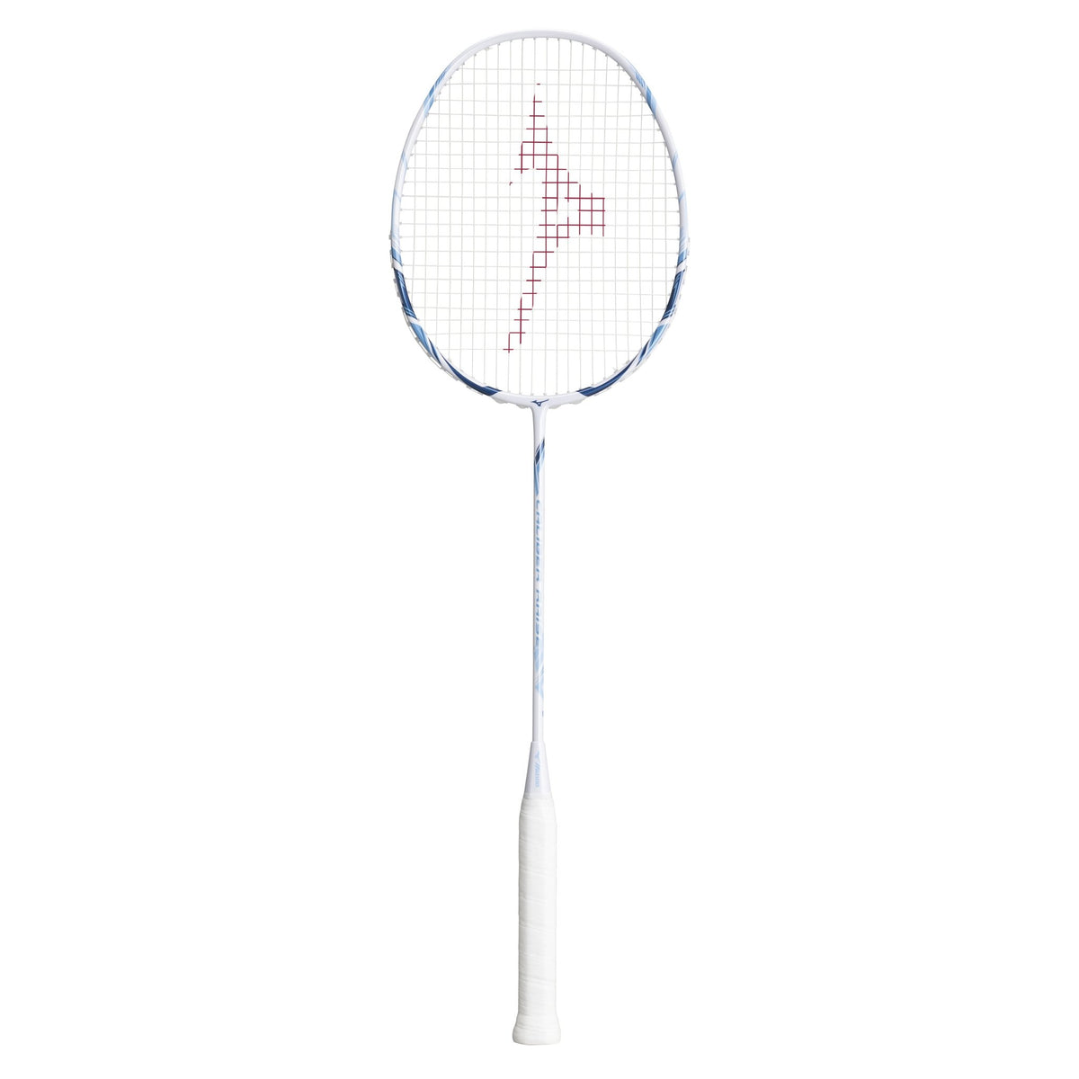 MIZUNO CALIBER RAISE (White/Blue) Badminton Racquet – Strung & Free Grip - Gem Sports