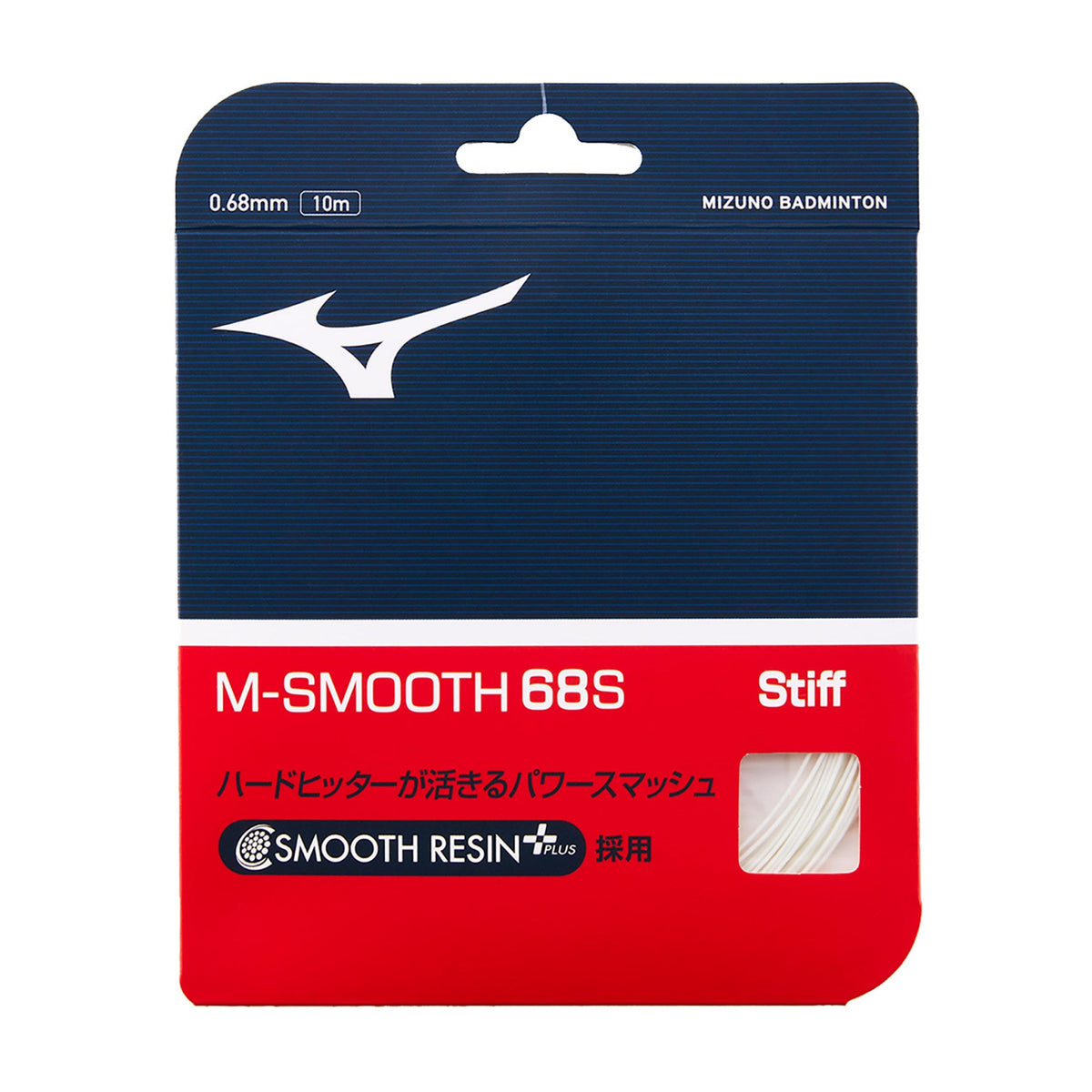 MIZUNO M - SMOOTH 68S Badminton String Set (10m) - White - Gem Sports