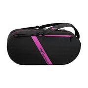 MIZUNO Pro Series Racquet Bag (6 Pcs) – Black/Pink - Gem Sports