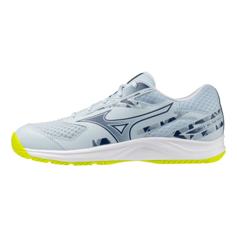 MIZUNO SKY BLASTER 4 Unisex Badminton Shoes - Ice Water/White/Lightning Yellow - Gem Sports