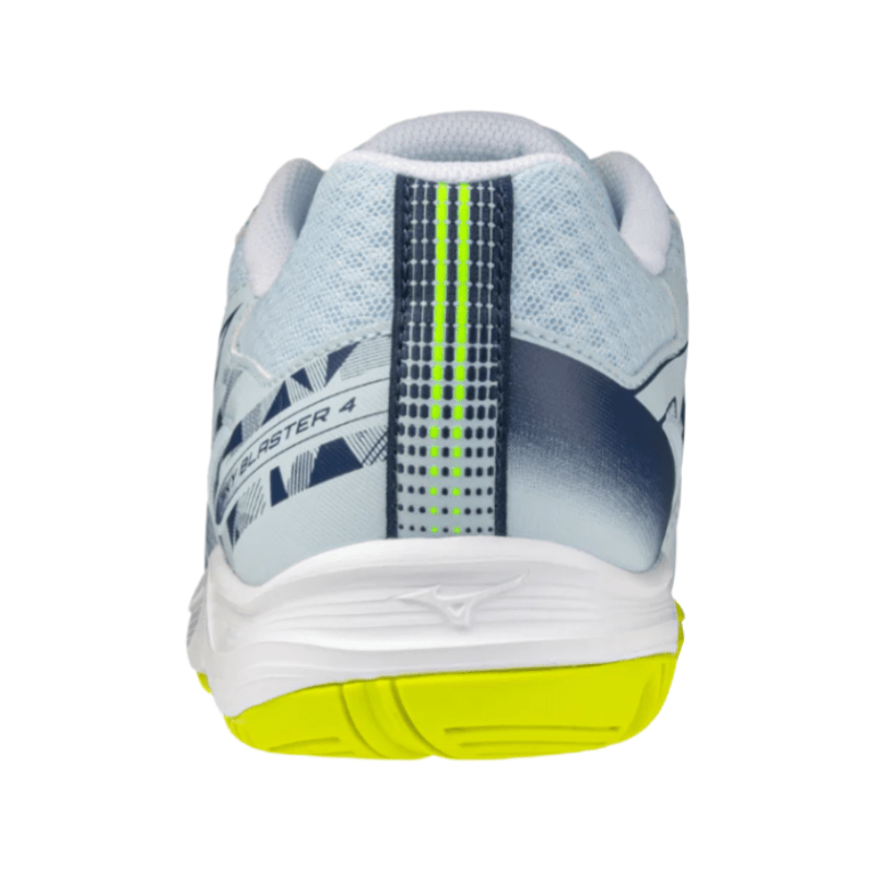 MIZUNO SKY BLASTER 4 Unisex Badminton Shoes - Ice Water/White/Lightning Yellow - Gem Sports