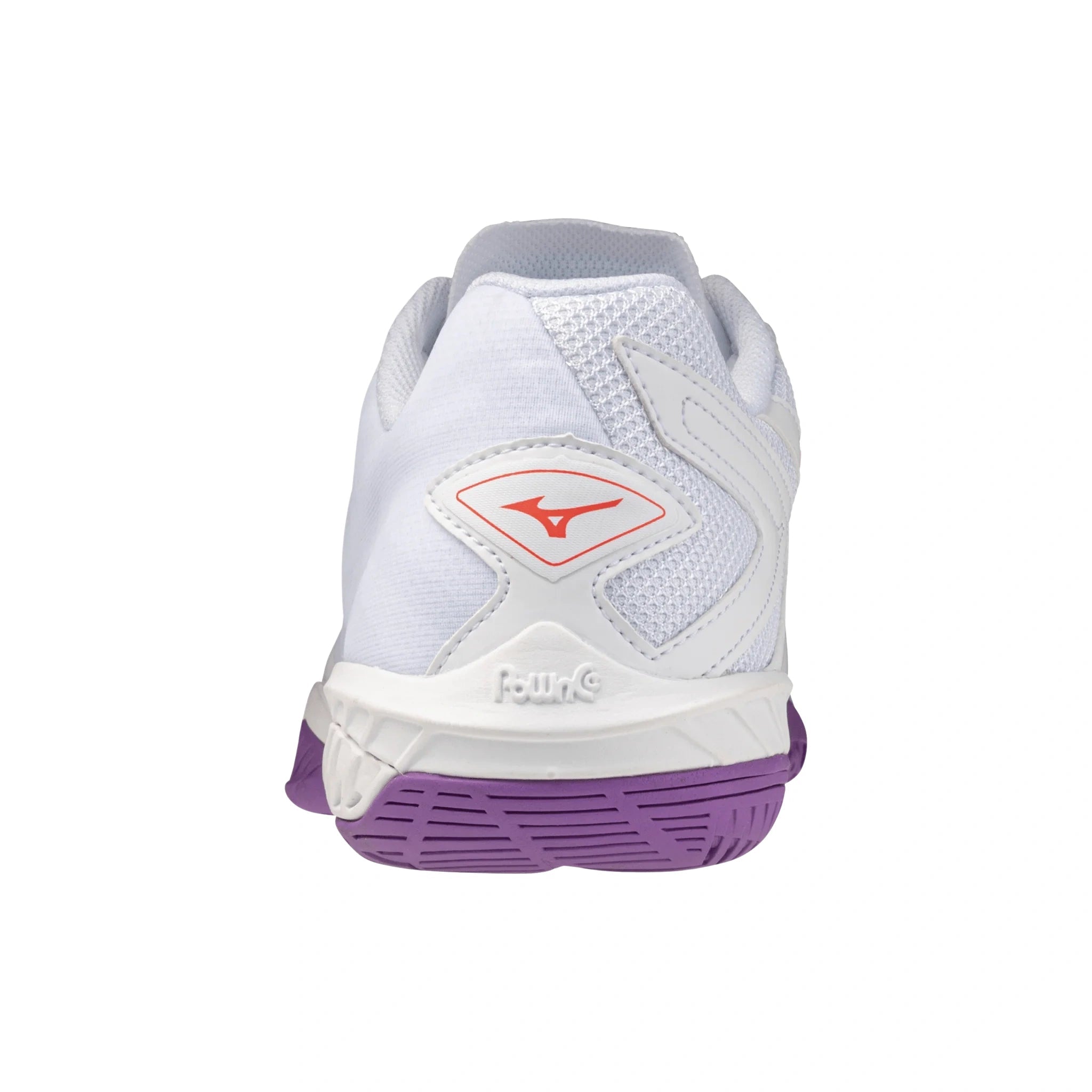 MIZUNO WAVE CLAW EL 2 Unisex Badminton Shoes - White/Lava Orange/Dahlia - Gem Sports