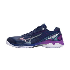 MIZUNO Wave Claw Pro 3 Unisex Badminton Shoes – Beacon Blue/Lava Orange/Surf The Web - Gem Sports