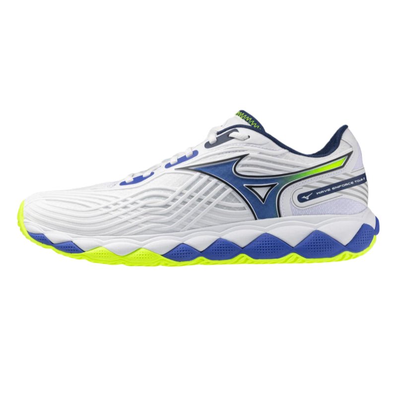 MIZUNO WAVE ENFORCE TOUR 2 AC MEN'S Tennis Shoes - White Lightning Yellow - Gem Sports