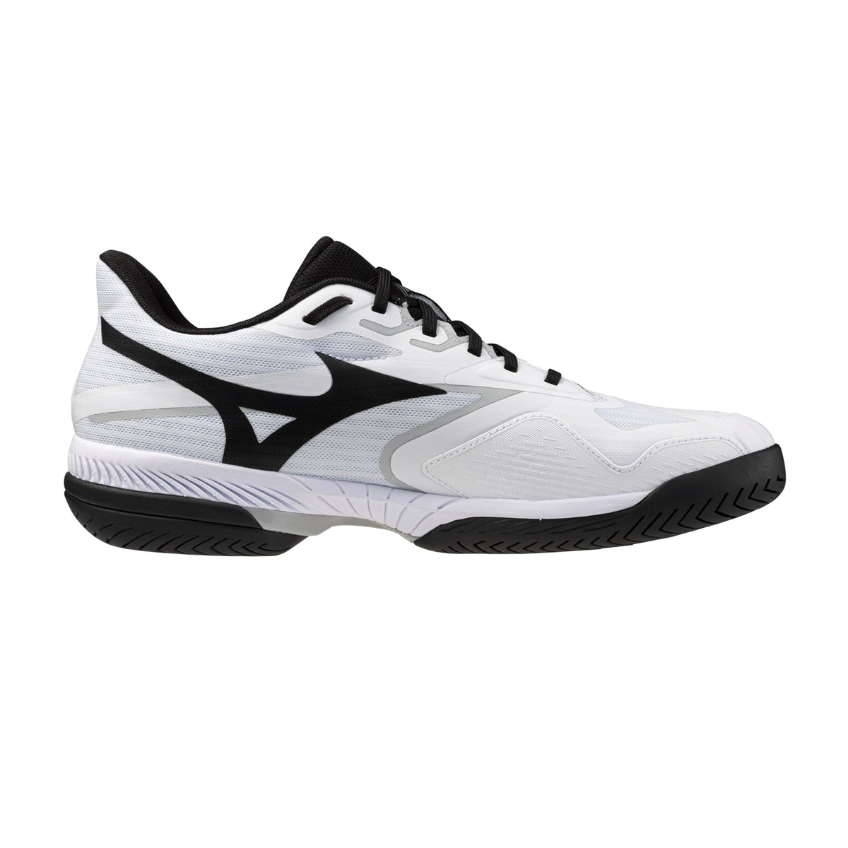 MIZUNO WAVE EXCEED COURT AC MEN'S Tennis Shoes - White/Black/Harbor Mist - Gem Sports