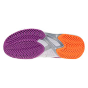 MIZUNO WAVE EXCEED COURT AC WOMEN'S Tennis Shoes - White/Dahlia/Lava Orange - Gem Sports