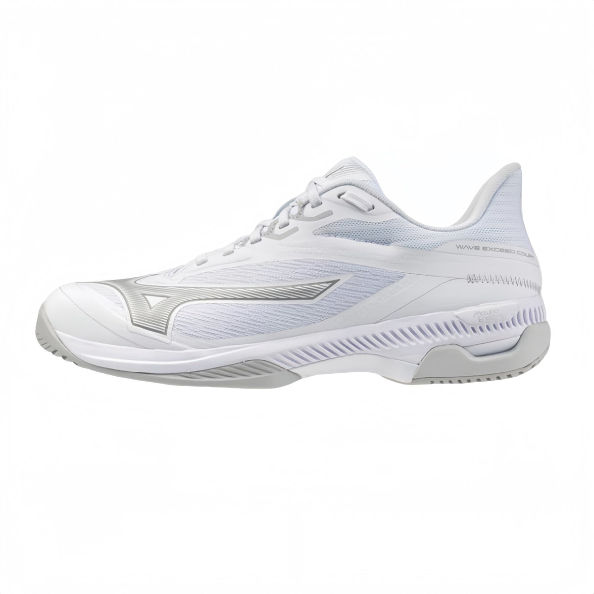 MIZUNO WAVE EXCEED COURT AC WOMEN'S Tennis Shoes - White/Ultimate Grey/Harbor Mist - Gem Sports