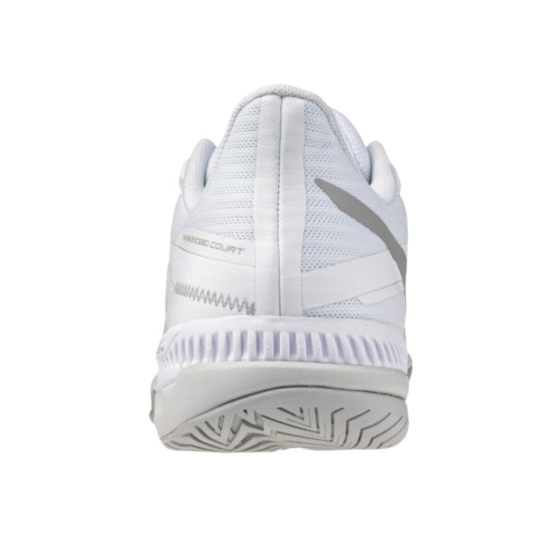 MIZUNO WAVE EXCEED COURT AC WOMEN'S Tennis Shoes - White/Ultimate Grey/Harbor Mist - Gem Sports