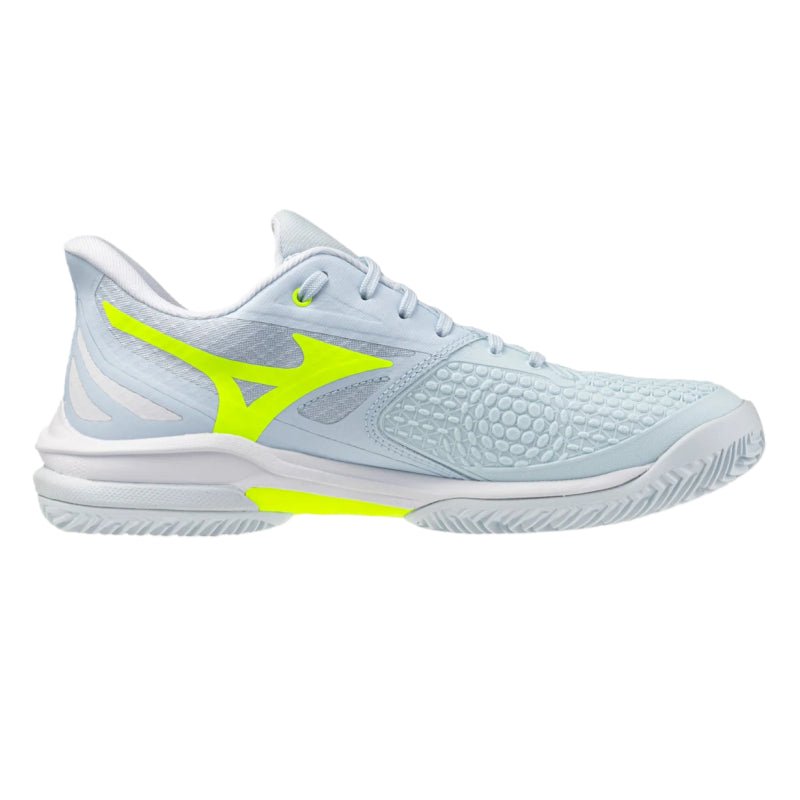 MIZUNO WAVE EXCEED TOUR 7 AC WOMEN'S Tennis Shoes - Ice Water/Lightning Yellow/White - Gem Sports