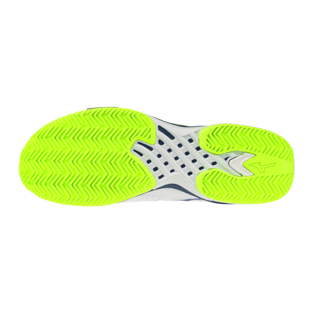 MIZUNO WAVE EXCEED TOUR 7 CC MEN'S Tennis Shoes - White/Dazzling Blue/Lightning Yellow - Gem Sports