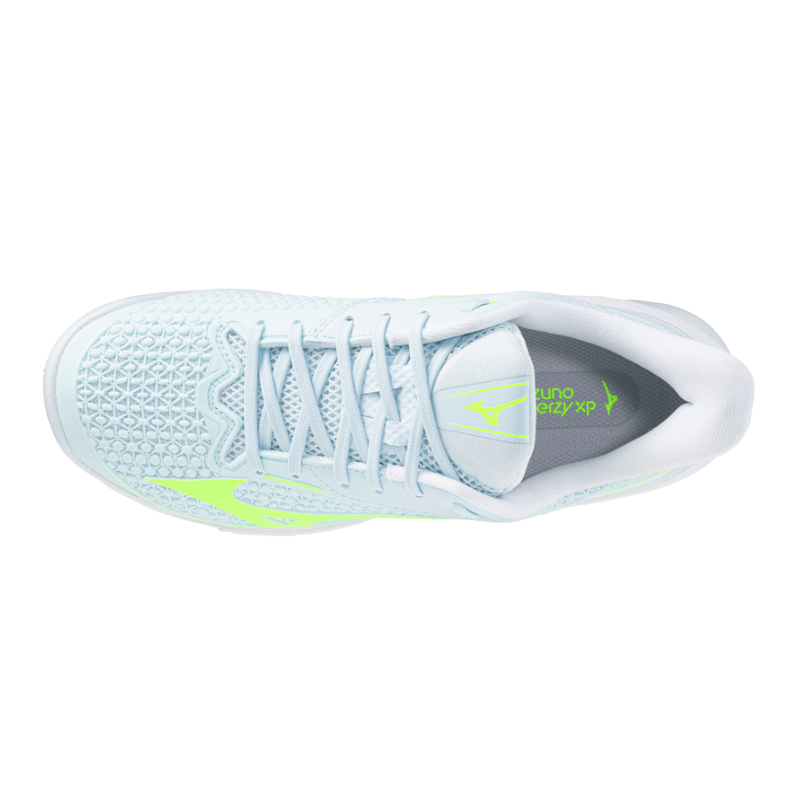 MIZUNO WAVE EXCEED TOUR 7 CC WOMEN'S Tennis Shoes - Ice Water/Lightning Yellow/White - Gem Sports