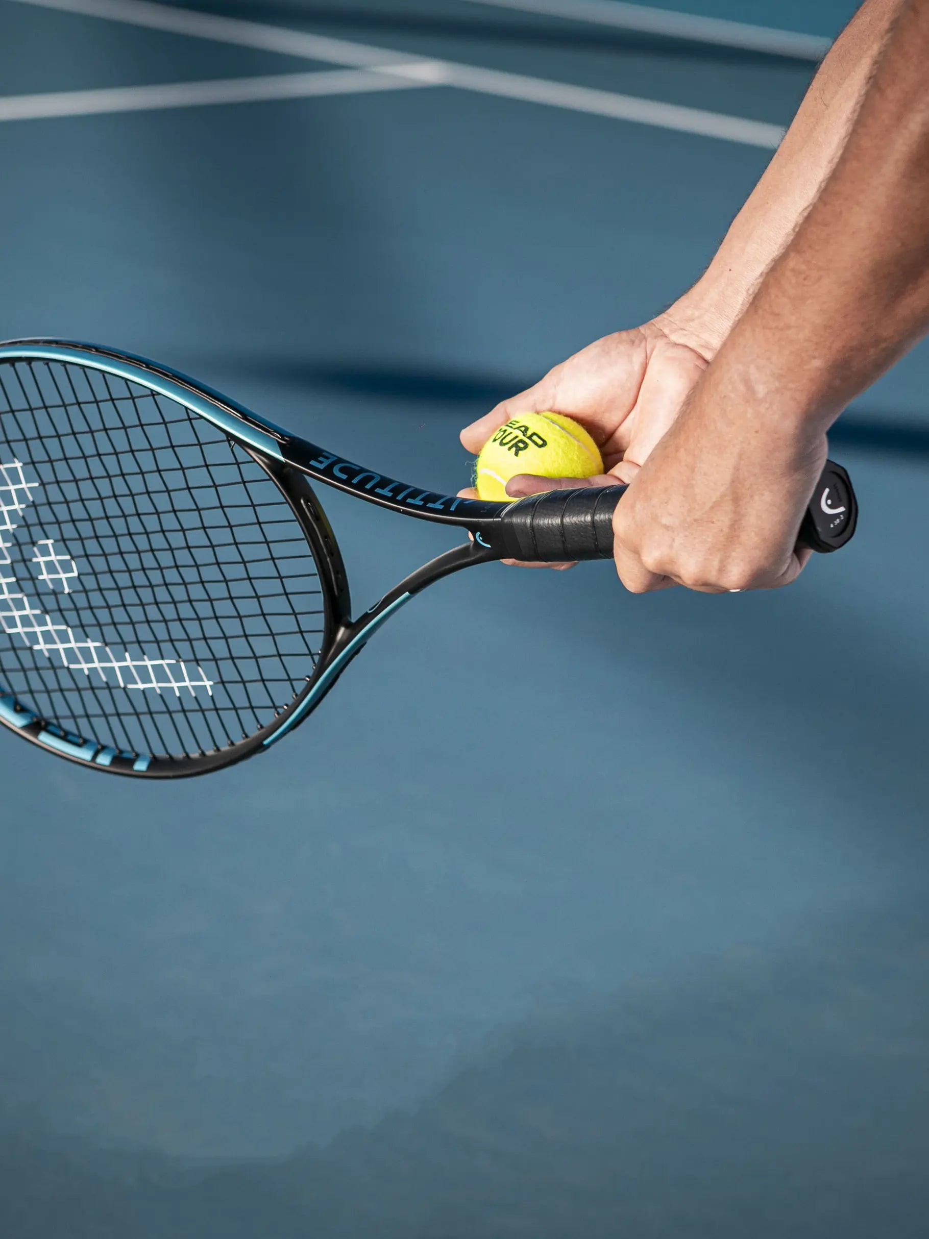 HEAD MX Attitude Comp (Blue) 270g Tennis Racquet - Strung & Free Grip