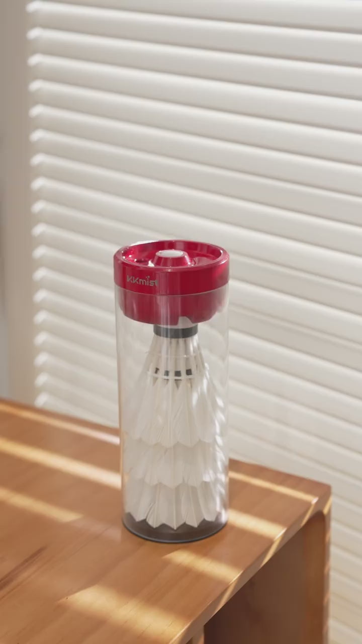 Load video: Badminton Shuttlecock Spray Humidifier Lid