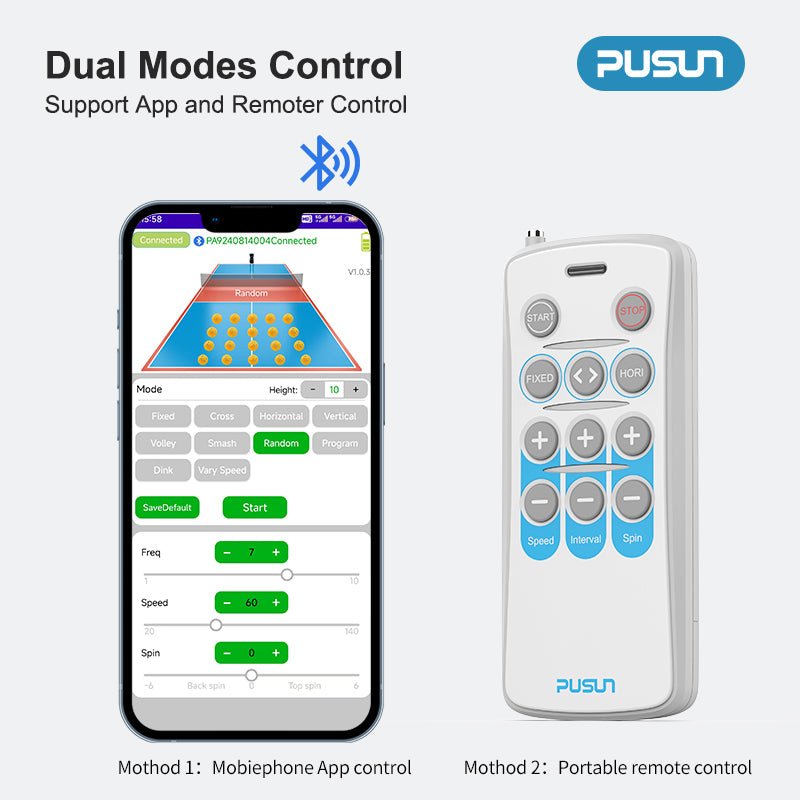 PUSUN PP - Smart Pro Pickleball Machine - Gem Sports