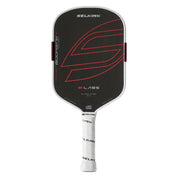 SELKIRK LABS Boomstik Elongated 16mm Raw Carbon Pickleball Paddle - Black - Gem Sports