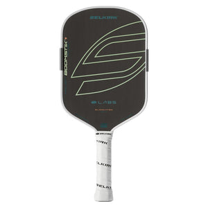 SELKIRK LABS Boomstik Elongated 16mm Raw Carbon Pickleball Paddle - Everglade - Gem Sports