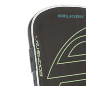 SELKIRK LABS Boomstik Elongated 16mm Raw Carbon Pickleball Paddle - Everglade - Gem Sports