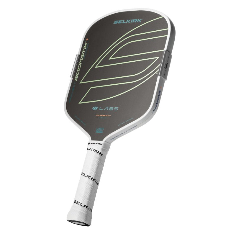 SELKIRK LABS Boomstik Widebody 16mm Raw Carbon Pickleball Paddle - Everglade - Gem Sports