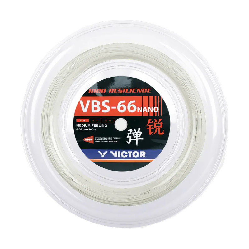 VICTOR VBS-66N White 200m badminton string reel — reel