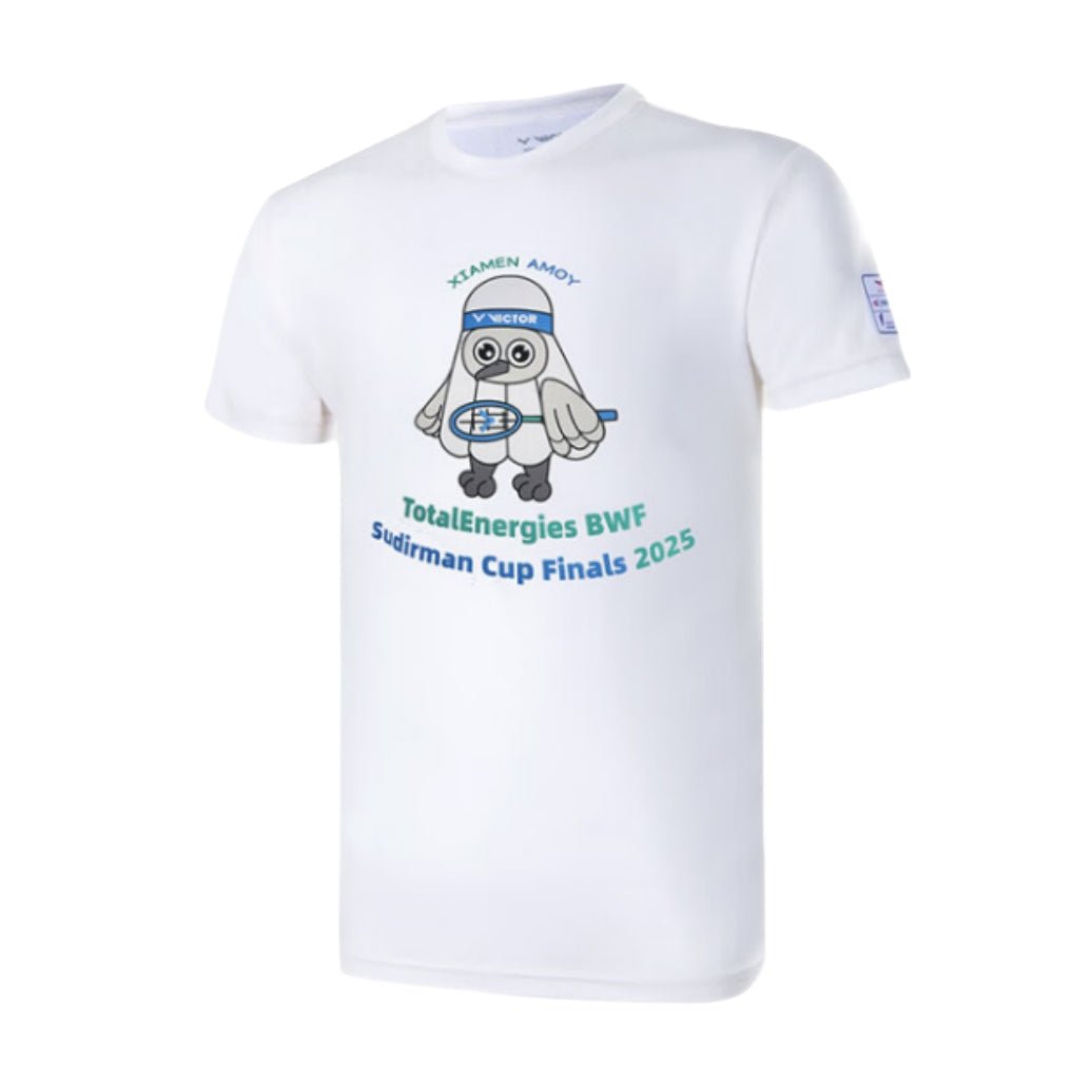 VICTOR 2025 Sudirman Cup Finals UNISEX T-Shirt T - SC2504 A - White - Gem Sports