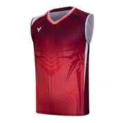 VICTOR 2025 Tournament Series Unisex Sleeveless Top - T - 55061 - D Red - Gem Sports