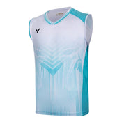 VICTOR 2025 Tournament Series Unisex Sleeveless Top - T - 55061 - M Aqua - Gem Sports