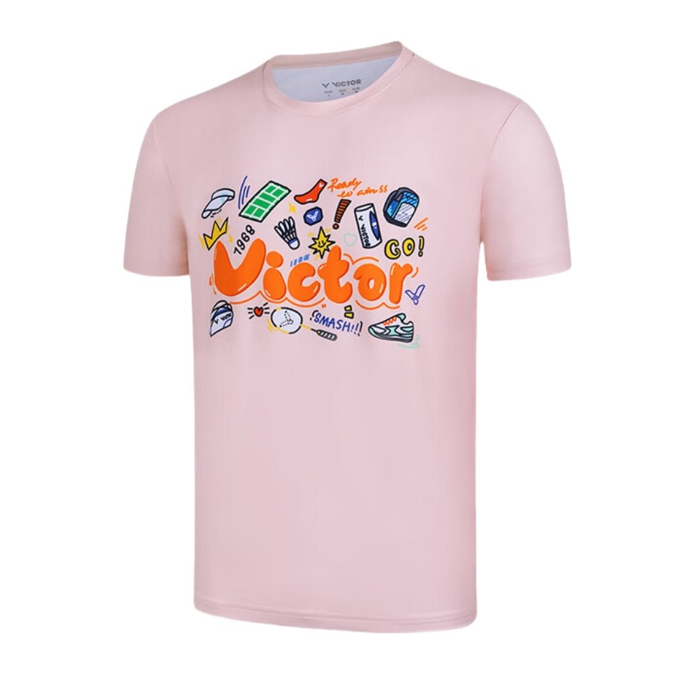 VICTOR 2025 TRAINING Series Unisex T-Shirt T - 50032 I (Pink) - Gem Sports
