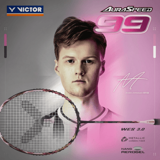 VICTOR 2026 AuraSpeed 99 (Purple) Badminton Racquet – Unstrung & Free Grip - Gem Sports