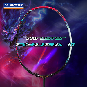 VICTOR 2026 THRUSTER RYUGA III CQ Badminton Racquet – Unstrung & Free Grip - Gem Sports