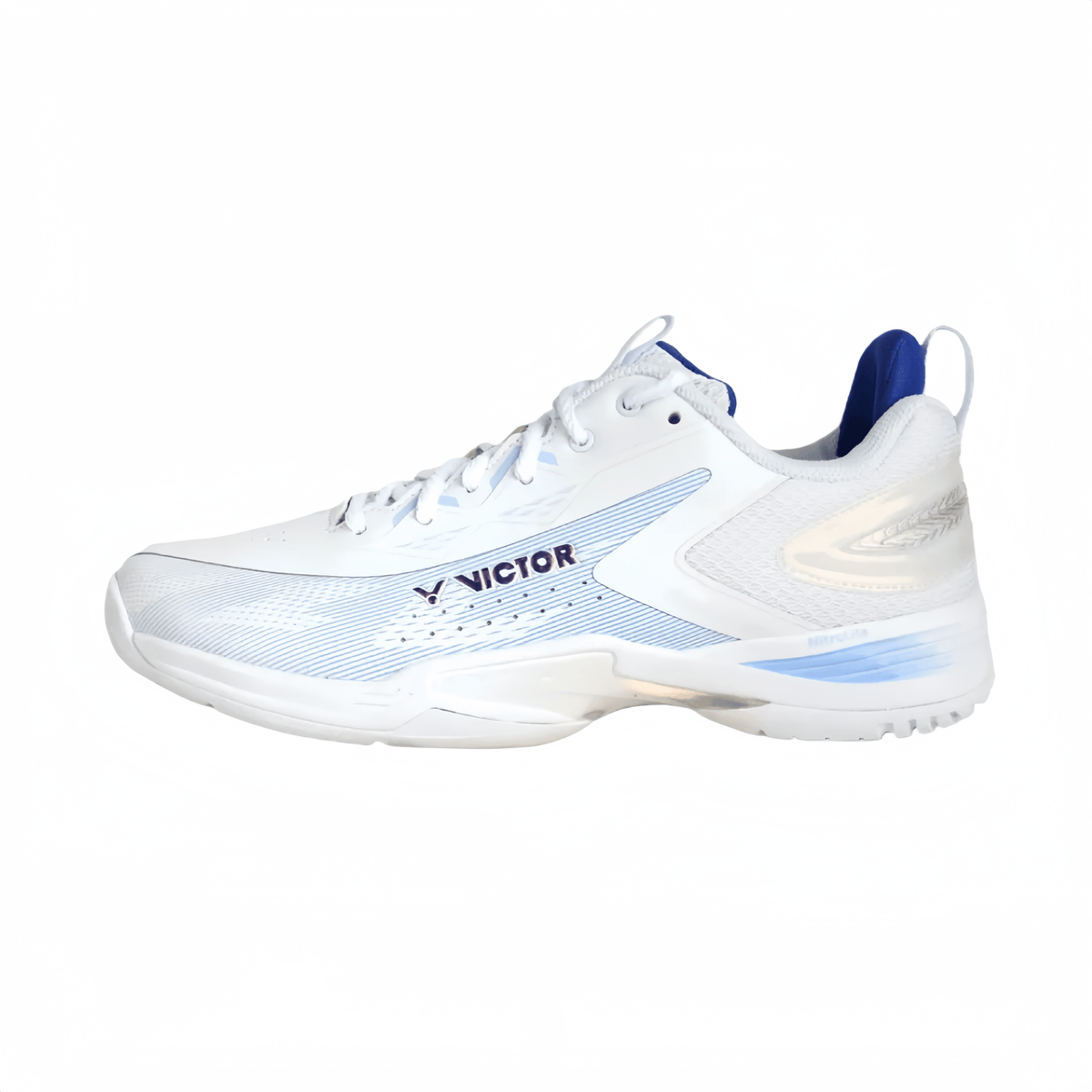 VICTOR A970cADV - AM UNISEX Badminton Shoes - White/Corydalis Blue - Gem Sports
