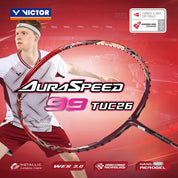 Victor Auraspeed 99 TUC26 Metallic Badminton Racquet – Unstrung & Free Grip - Gem Sports