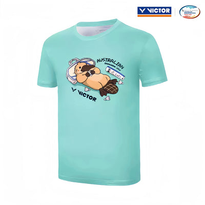 Victor Australian Badminton Open Souvenir Sports Shirt T-ABO2601 R - Aqua - Gem Sports