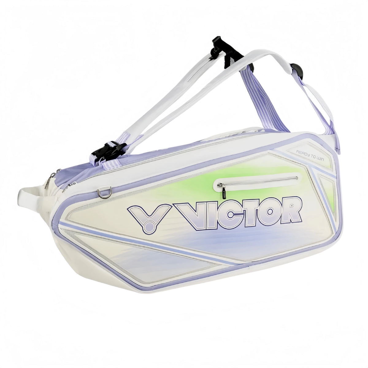 VICTOR Badminton Racquet Bag (6 Pcs) BR9216 AJ - White/Purple - Gem Sports