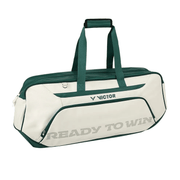 VICTOR BR5618 Rectangular Badminton Bag – Ivory White/Patina Green (LG) - Gem Sports