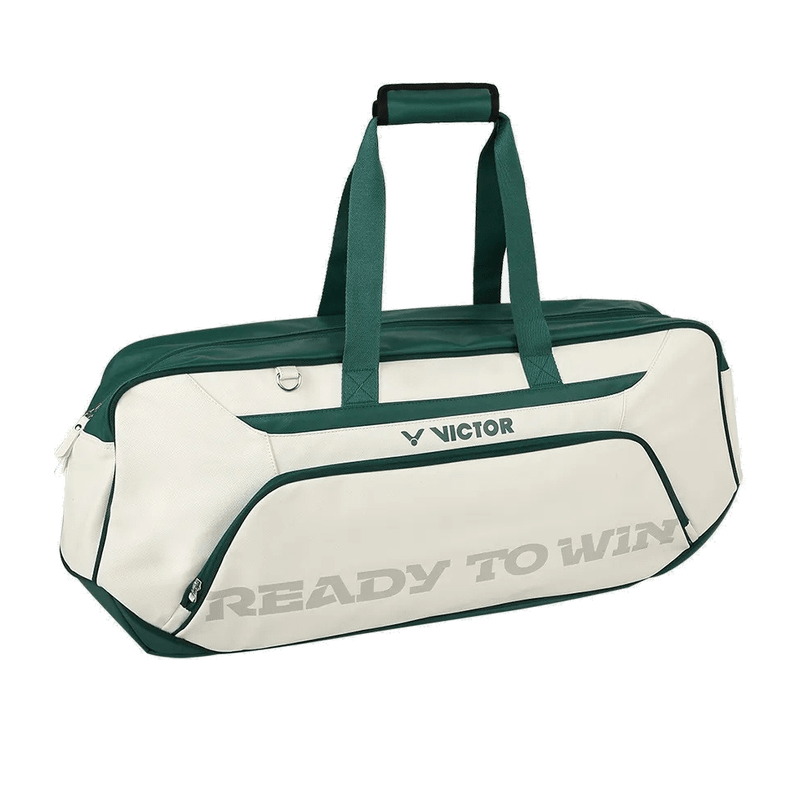 VICTOR BR5618 Rectangular Badminton Bag – Ivory White/Patina Green (LG) - Gem Sports